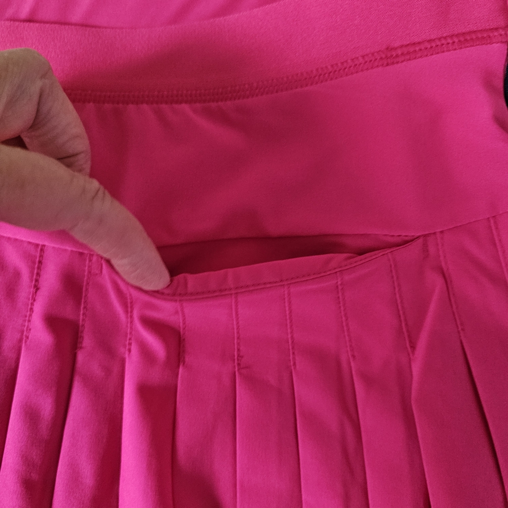 Ralph Lauren X Pink Skort Size M Back Pleats Activewear Stretch Athletic NWT - Picture 9 of 15
